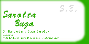 sarolta buga business card